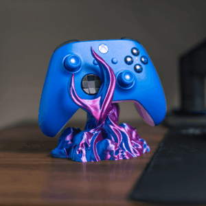 Caster Grip | Gaming Controller Stand – 3D gedruckter Desk Halter im Cyber/Demon Design
