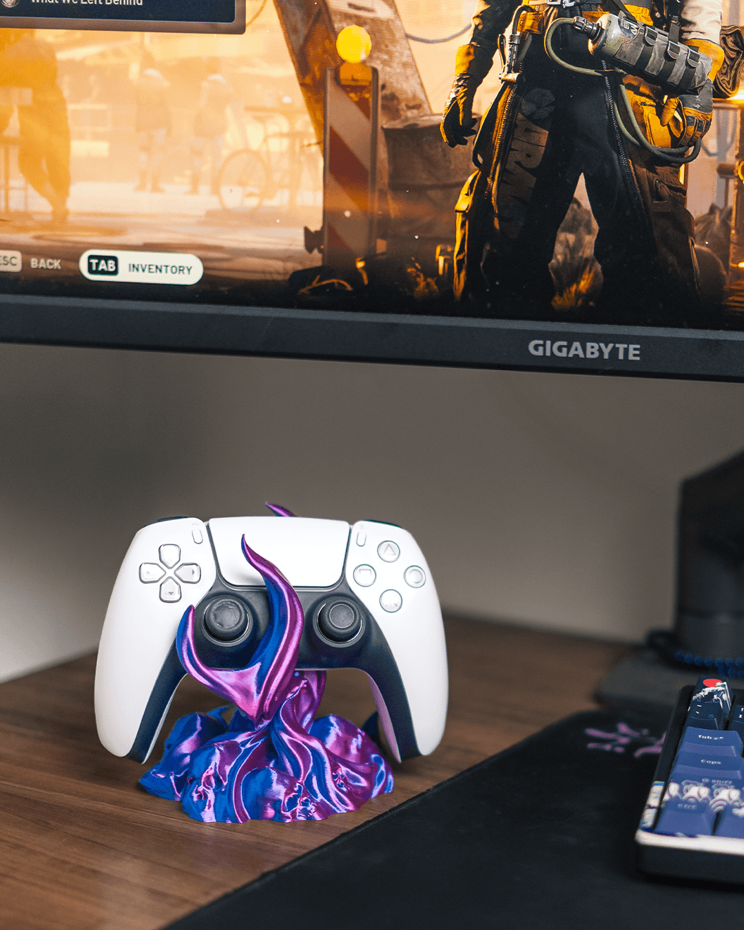 Caster Grip | Gaming Controller Stand – 3D gedruckter Desk Halter im Cyber/Demon Design – Bild 8