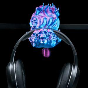 Spellbound Rest | Gaming Headset Tischhalter – 3D gedruckter Desk Mount im Cyber/Demon Design – Platzsparender Kopfhörer Halter