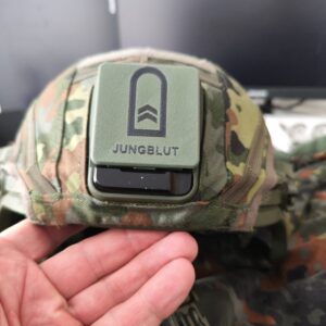 Individuelles Helm-Emblem mit Name & Dienstgrad – Clip-Montage