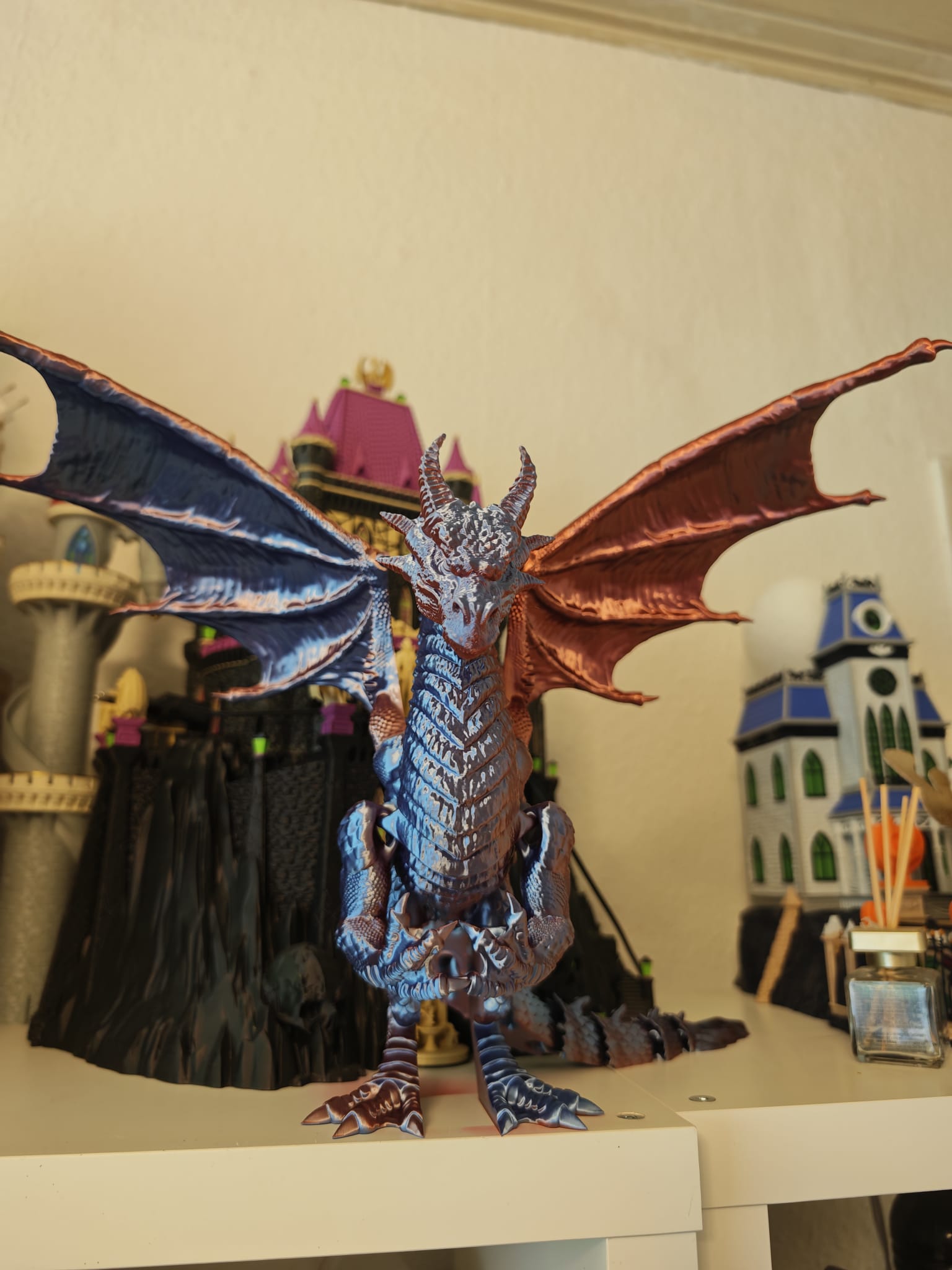 Majestätischer Fantasy-Drache – XXL Sammlerfigur mit 42 cm Flügelspannweite Fantasy Drache – Bild 7