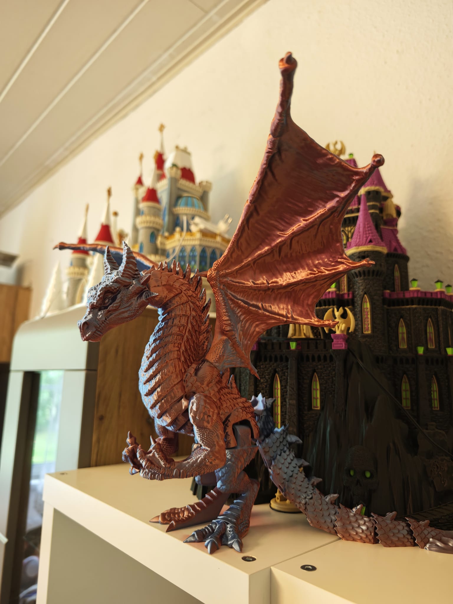 Majestätischer Fantasy-Drache – XXL Sammlerfigur mit 42 cm Flügelspannweite Fantasy Drache – Bild 5