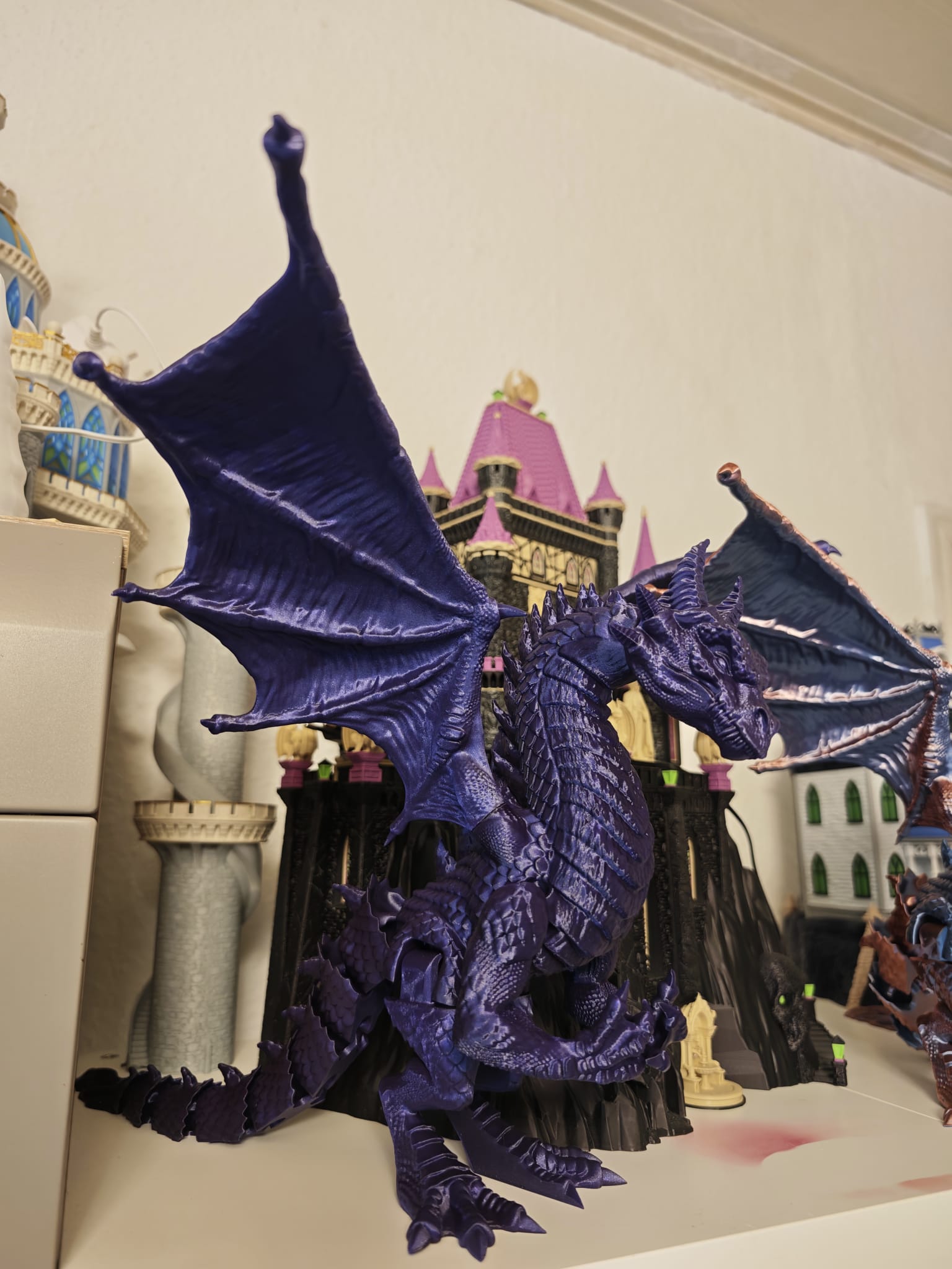 Majestätischer Fantasy-Drache – XXL Sammlerfigur mit 42 cm Flügelspannweite Fantasy Drache – Bild 4